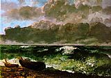 Gustave Courbet The Stormy Sea painting